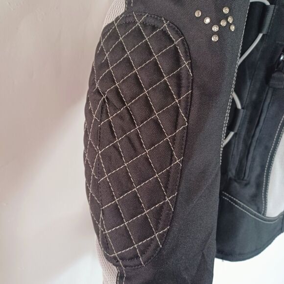 Scorpion Exo Jacket Womens XL Get Stung Water Resistant Motorcycle Armor Style - Picture 3 of 15